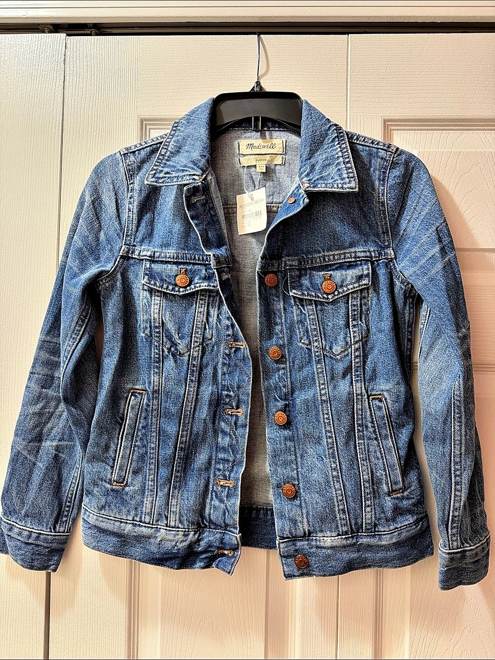 NEW WITH TAGS! Madewell Classic Denim Jacket in Blue XXS